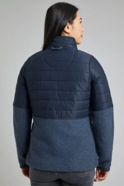 Organa Full Zip Atlas Macaroni Navy -Simple Closet Shop 56358