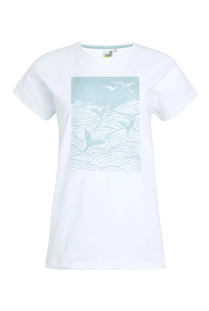 Shores Organic Cotton Graphic T-Shirt White 2 Shores Organic Cotton Graphic T-Shirt White - Image 2