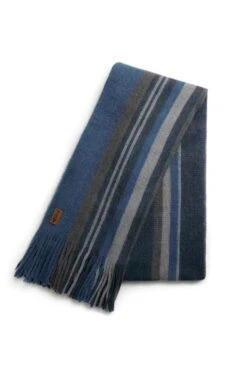 Hartford Eco Stripe Scarf Ensign Blue