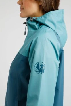 Camelia Recycled Waterproof Jacket Uniform Blue -Simple Closet Shop 85068