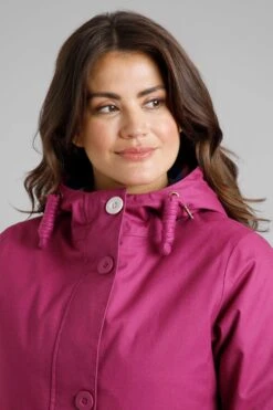 Beatrix Eco Wadded Waterproof Coat Raspberry -Simple Closet Shop 85104