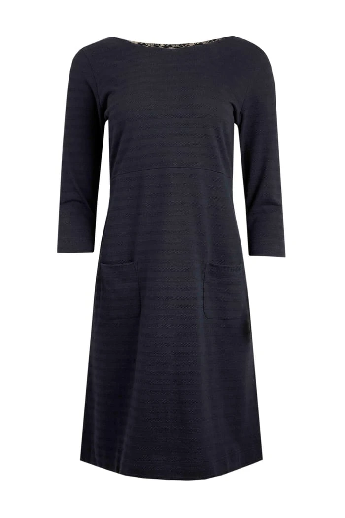 Imma Organic Jersey Dress Navy 2 Imma Organic Jersey Dress Navy - Image 2