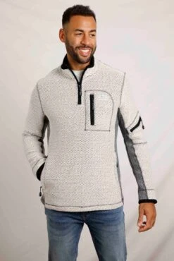 Caddis Eco 1/4 Zip Macaroni Ecru