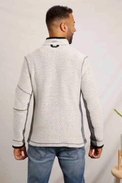 Caddis Eco 1/4 Zip Macaroni Ecru -Simple Closet Shop 88366