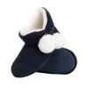 Lily Slipper Boots Navy