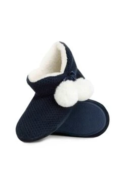 Lily Slipper Boots Navy -Simple Closet Shop 89029