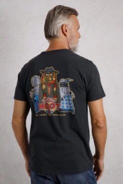 Doctor Hoot Charity Artist T-Shirt RSPB Navy -Simple Closet Shop 90876