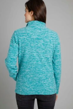 Nancy Recycled 1/4 Zip Fleece Ivy -Simple Closet Shop 91271