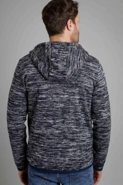 Sandbanks Full Zip Soft Knit Hoodie Ensign Blue -Simple Closet Shop 91353