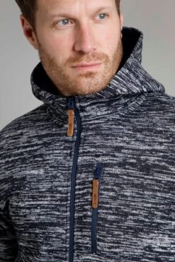 Sandbanks Full Zip Soft Knit Hoodie Ensign Blue -Simple Closet Shop 91355