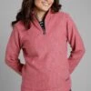 Larsson Eco 1/4 Zip Triangle Fleece Powder Pink