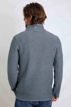 Stern Eco 1/4 Zip Macaroni Dusty Blue -Simple Closet Shop 91586