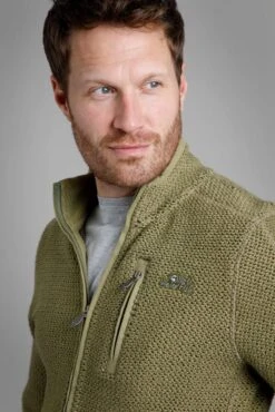 Transom Full Zip Eco Macaroni Olive Green -Simple Closet Shop 91625