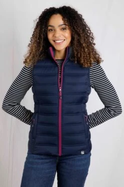 Atissa Lightweight Padded Gilet Navy -Simple Closet Shop 92091