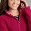 Sontee Full Zip Eco Macaroni Sweatshirt Berry