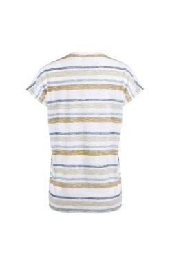 Sora Organic Stripe T-Shirt Antique Moss 7 Sora Organic Stripe T-Shirt Antique Moss -Simple Closet Shop 92553