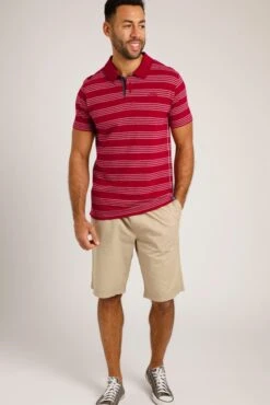 Rothko Stripe Polo Shirt Garnet