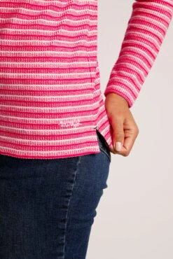 Miara Organic Crew Neck Sweatshirt Berry -Simple Closet Shop 92688