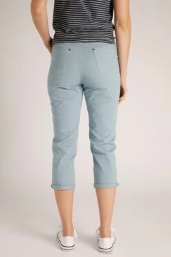 Nicoya Organic Stretch Cropped Trousers Faded Denim 6 Nicoya Organic Stretch Cropped Trousers Faded Denim -Simple Closet Shop 92696