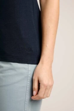 Tisha Eco Jersey Vest Dark Navy -Simple Closet Shop 92760