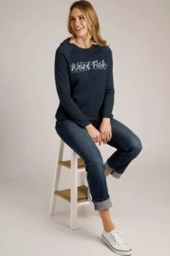 Armina Crew Neck Sweatshirt Navy