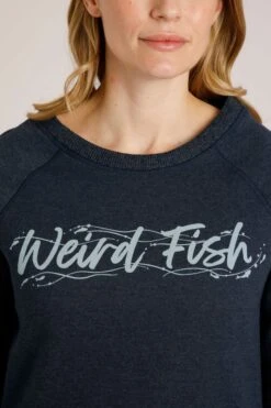 Armina Crew Neck Sweatshirt Navy -Simple Closet Shop 92789