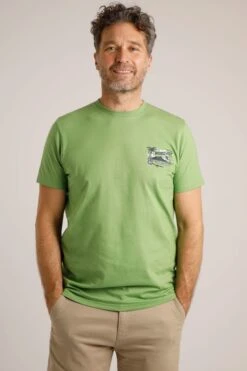 Tiki Eco Graphic T-Shirt Grass Green -Simple Closet Shop 92821