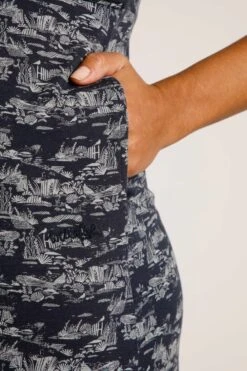 Simmee Organic Wrap Dress Nightshade -Simple Closet Shop 93074