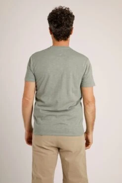 Barrett Organic Short Sleeve Henley T-Shirt Shadow -Simple Closet Shop 93164