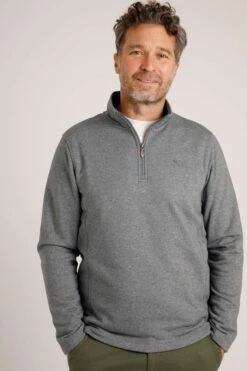 Dansley Recycled 1/4 Zip Fleece Dusty Blue