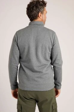 Dansley Recycled 1/4 Zip Fleece Dusty Blue -Simple Closet Shop 93176