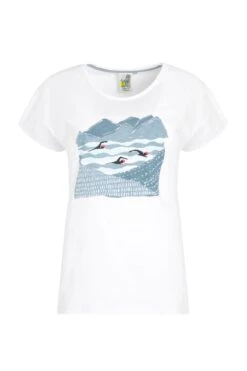 Swimmers Organic Graphic T-Shirt White -Simple Closet Shop 93367
