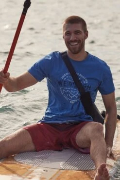 Waves Graphic T-Shirt Blue Sapphire