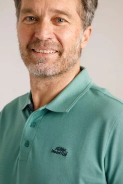 Miles Pique Polo Shirt Dark Jade -Simple Closet Shop 93597