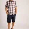 Judd Short Sleeve Check Shirt Navy