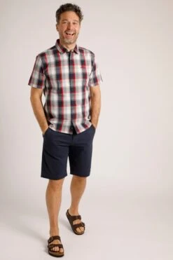 Judd Short Sleeve Check Shirt Navy