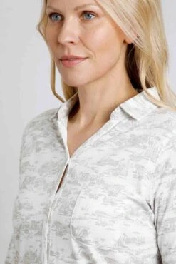 Ginny Organic Jersey Shirt Light Cream -Simple Closet Shop 93881