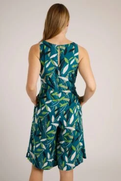 Roxi Lenzing EcoVero™ Culotte Jumpsuit Deep Sea Blue -Simple Closet Shop 94421