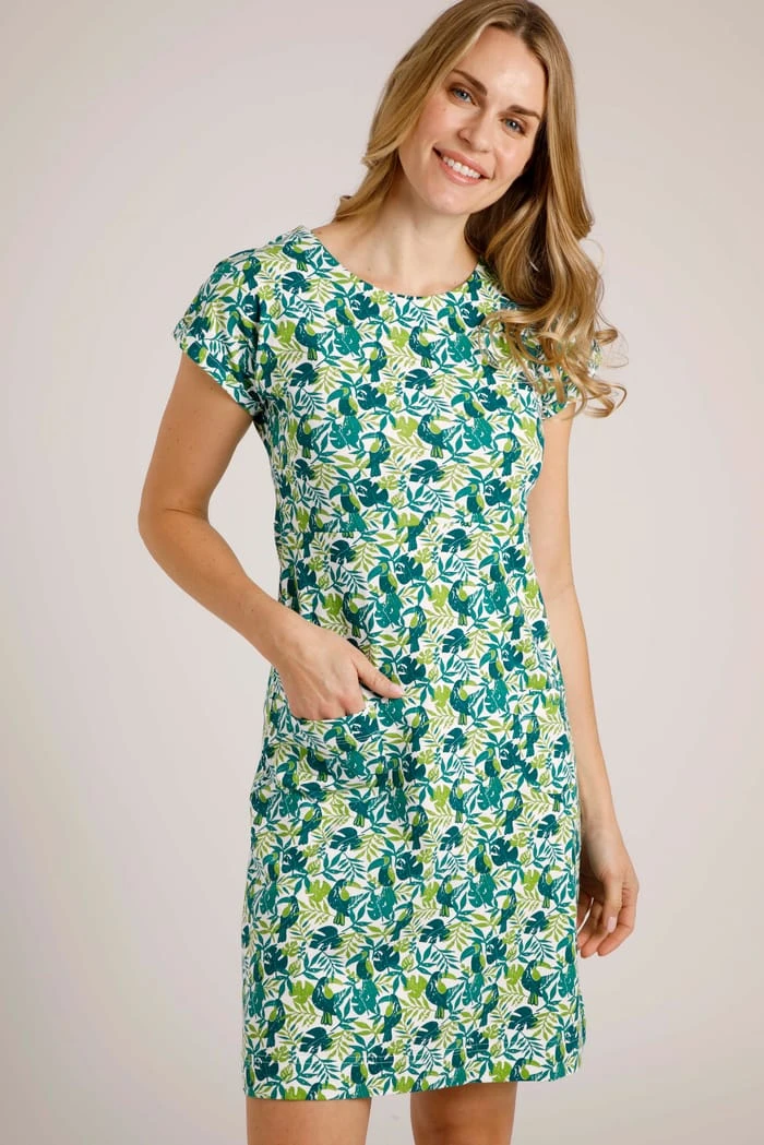 Tallahassee Organic Jersey Dress Kiwi 1 Tallahassee Organic Jersey Dress Kiwi