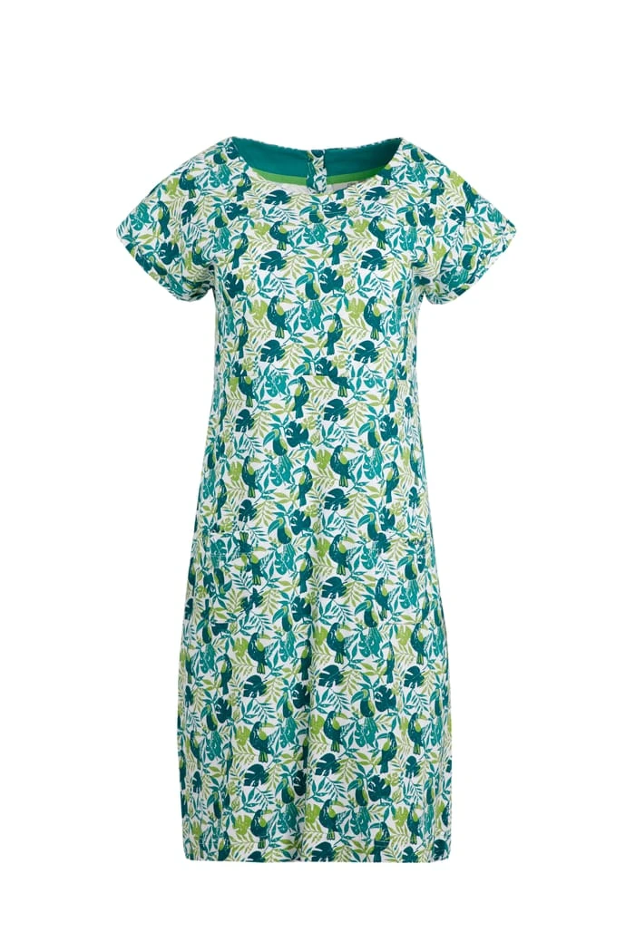 Tallahassee Organic Jersey Dress Kiwi 2 Tallahassee Organic Jersey Dress Kiwi - Image 2