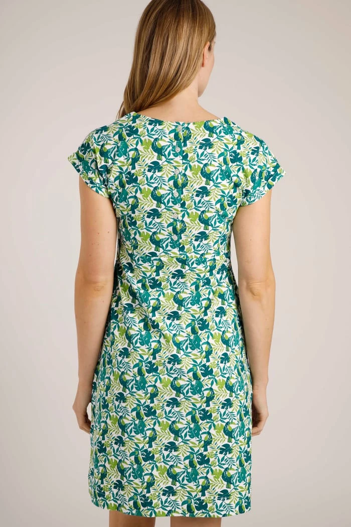 Tallahassee Organic Jersey Dress Kiwi 3 Tallahassee Organic Jersey Dress Kiwi - Image 3