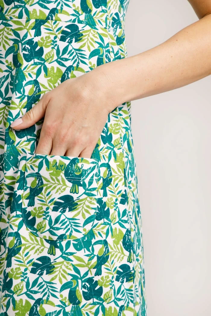 Tallahassee Organic Jersey Dress Kiwi 4 Tallahassee Organic Jersey Dress Kiwi - Image 4