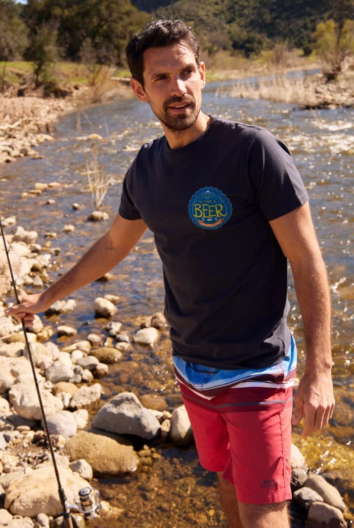 Lucknow Stripe Board Shorts Garnet 1 Lucknow Stripe Board Shorts Garnet