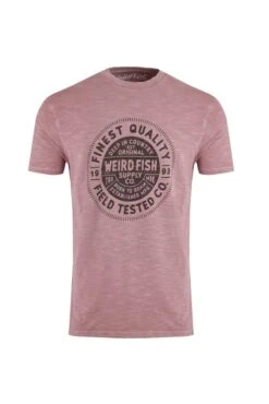 Woodblock Graphic T-Shirt Heather -Simple Closet Shop 95262