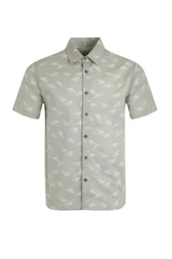 Koloa Short Sleeve Poplin Shirt Pistachio -Simple Closet Shop 95379