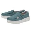 Hey Dude Misty Rise Canvas Shoe Blue Surf