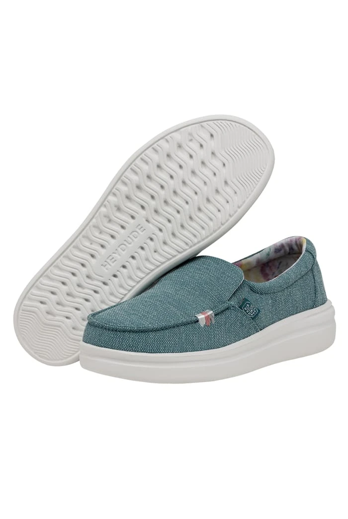 Hey Dude Misty Rise Canvas Shoe Blue Surf 4 Hey Dude Misty Rise Canvas Shoe Blue Surf - Image 4