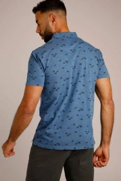 Leeton Polo Shirt Ensign Blue -Simple Closet Shop 95563