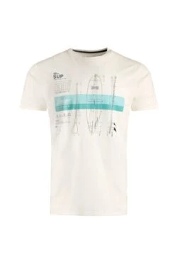 Sup School Organic Embroidered T-Shirt Dusty White -Simple Closet Shop 95597