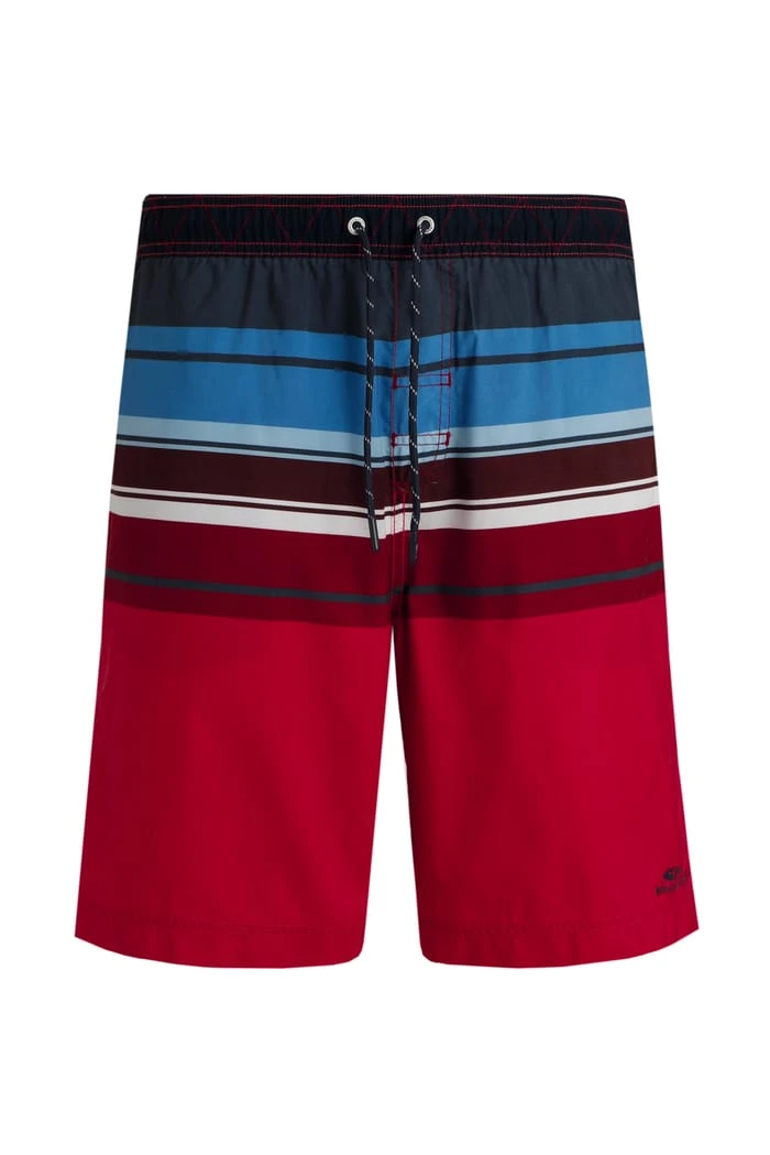 Lucknow Stripe Board Shorts Garnet 3 Lucknow Stripe Board Shorts Garnet - Image 3